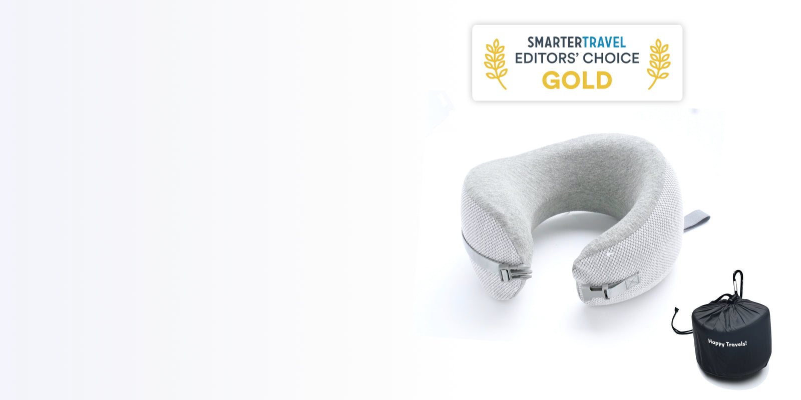Cushion Lab Ergonomic Travel Neck Pillow, Ergonomic Contoured Travel Pillow for Neck and Chin Support