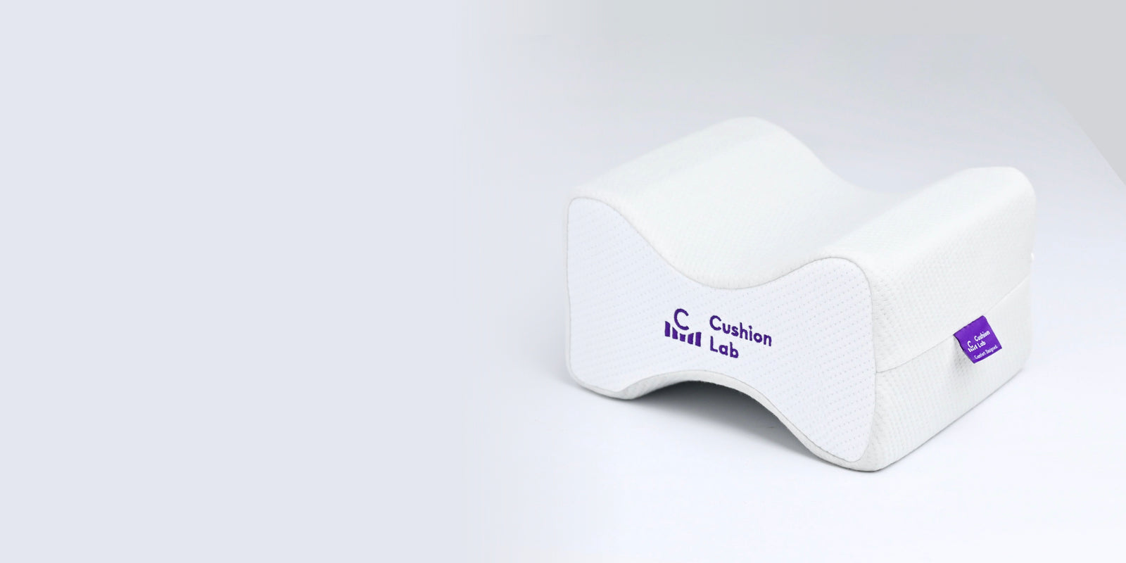 Cushion Lab Side Sleeper Knee Pillow, Memory Foam Leg Pillow for Sleeping