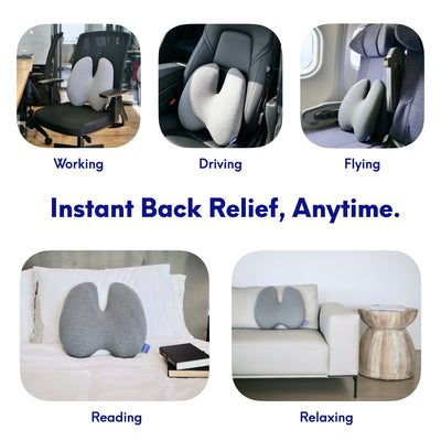 AnxLite Back Support Cushion Lumbar Pillow - Vysta Health