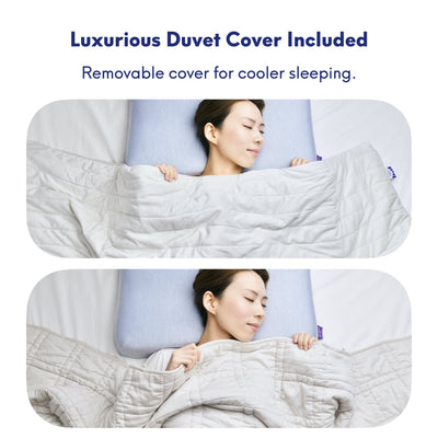 Cushion Lab Calm Embrace Weighted Blanket Removable Duvet Cover Image