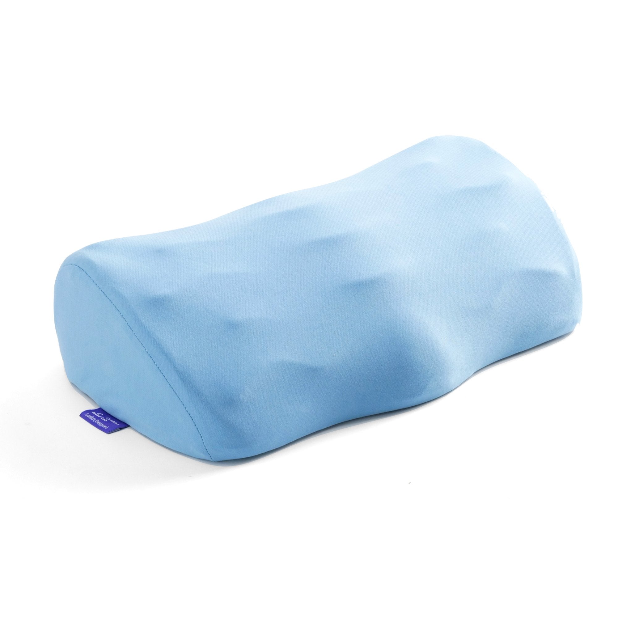 Cushie Pillows Memory Foam Neck Pillow with Removable Cover - Blue