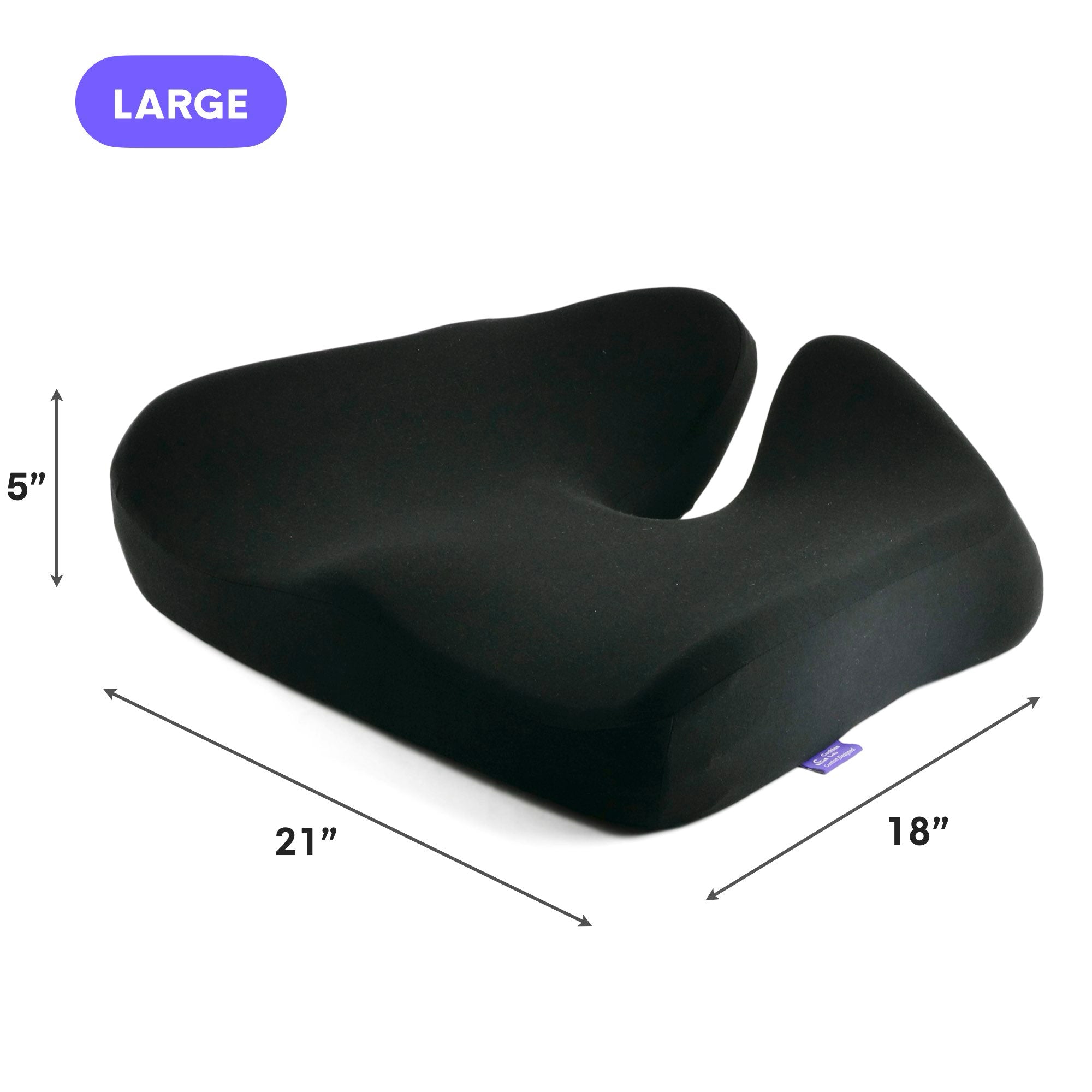 Cushion Lab Pressure Relief Seat Cushion - Black