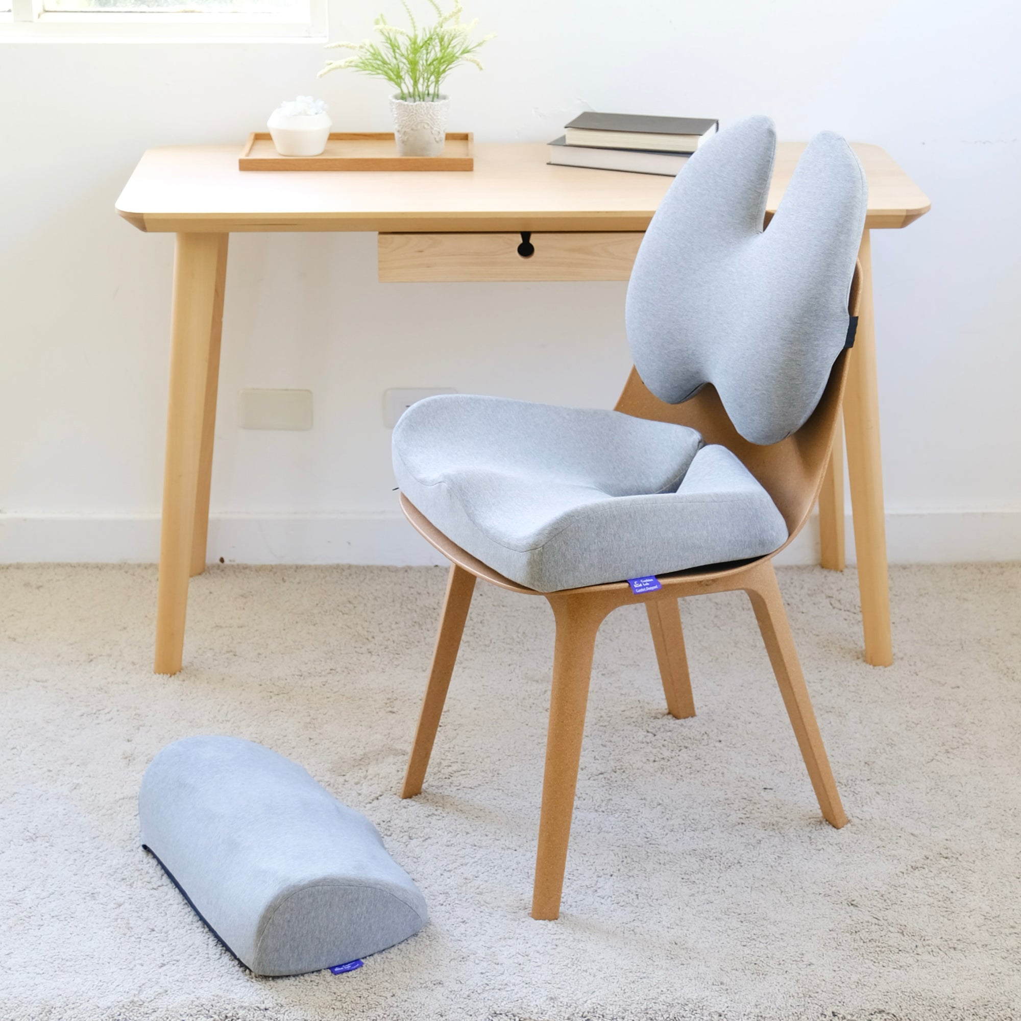 Cushion Lab Light Gray Patented Pressure Relief Seat Cushion For Office  Home